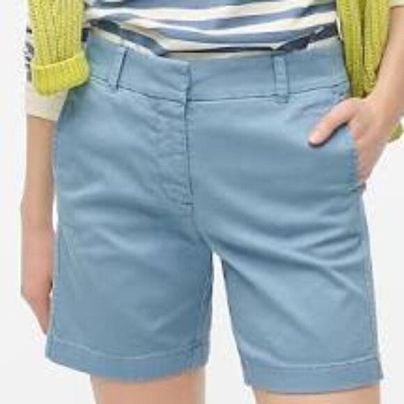 J. Crew 7" stretch chino khaki shorts H5809 Purple 6 - Picture 4 of 7